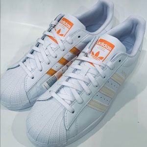 Adidas Originals Men’s Superstar ‘Orange Rush’ sneakers